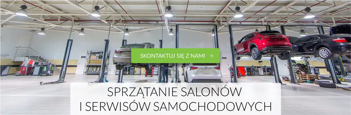 Sprzątanie salonów i serwisów samochodowych
